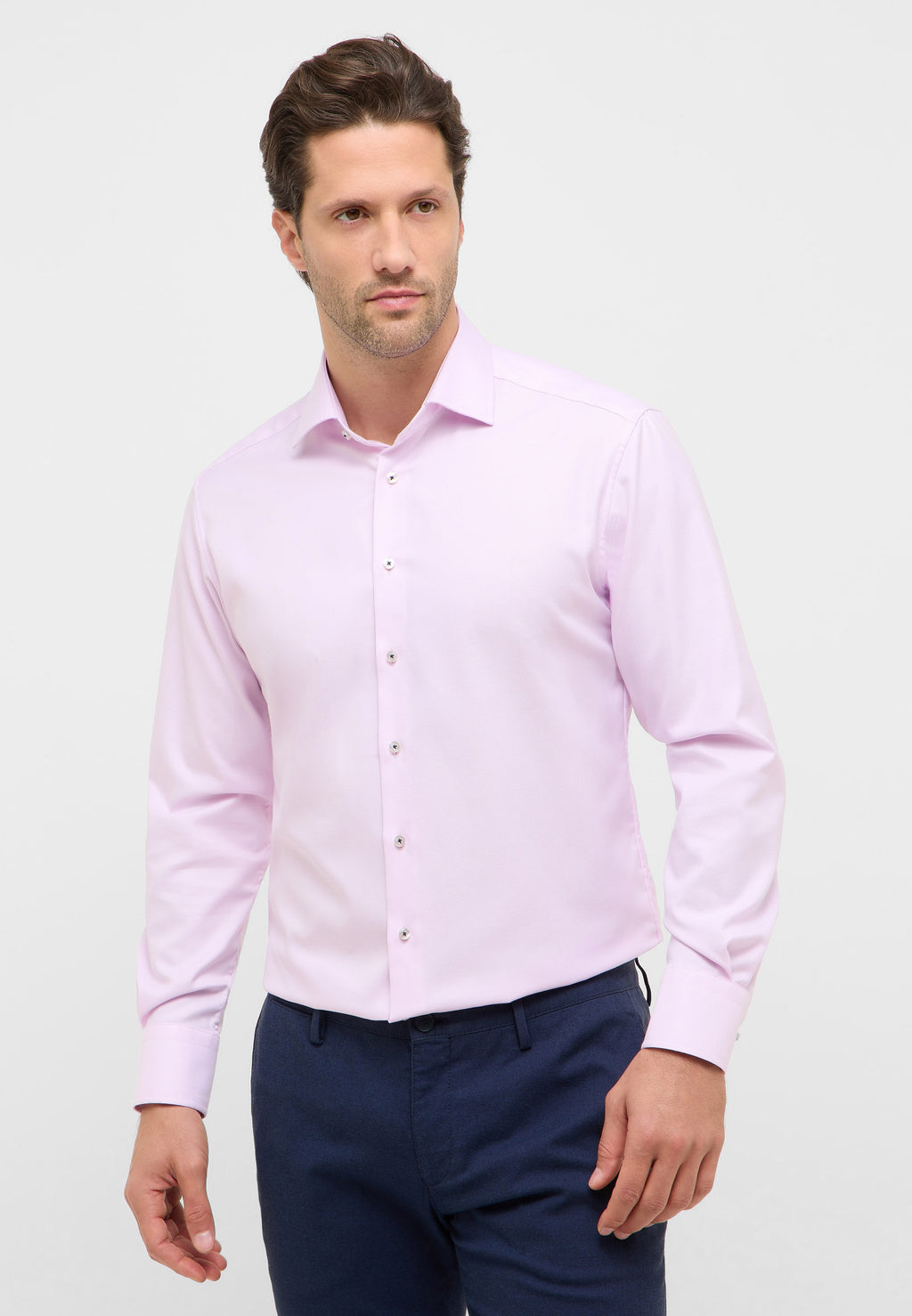 eterna Pure Swiss Cotton Non-Iron Modern Fit Cover Shirt Navy 8824 eterna Pure Swiss Cotton Non-Iron Modern Fit Cover Shirt Navy 8824