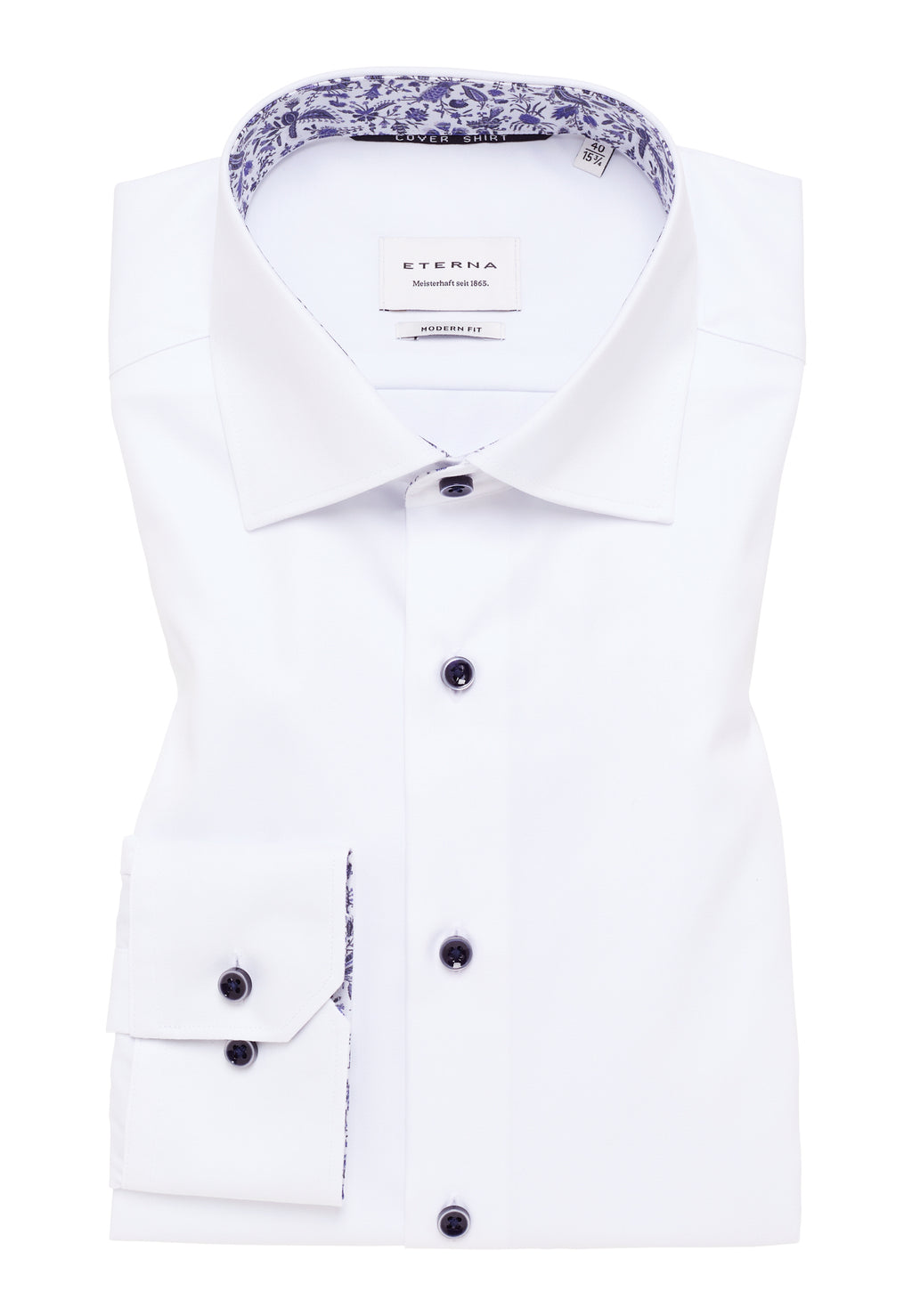 White Modern fit shirt