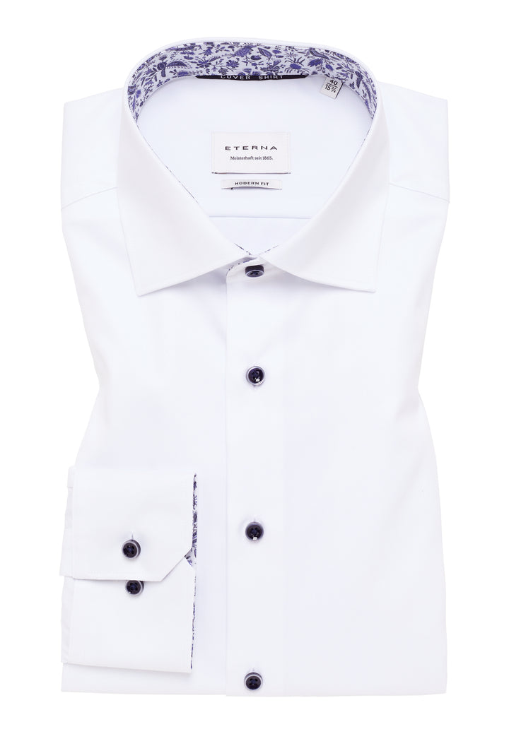 White Modern fit shirt