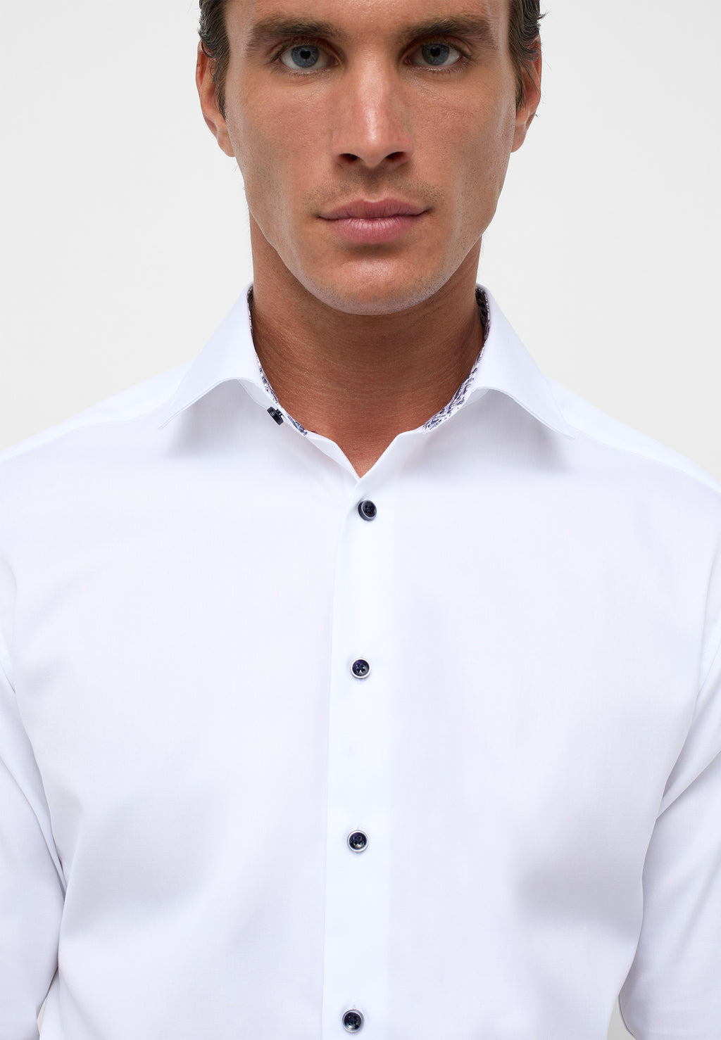 White Modern fit shirt