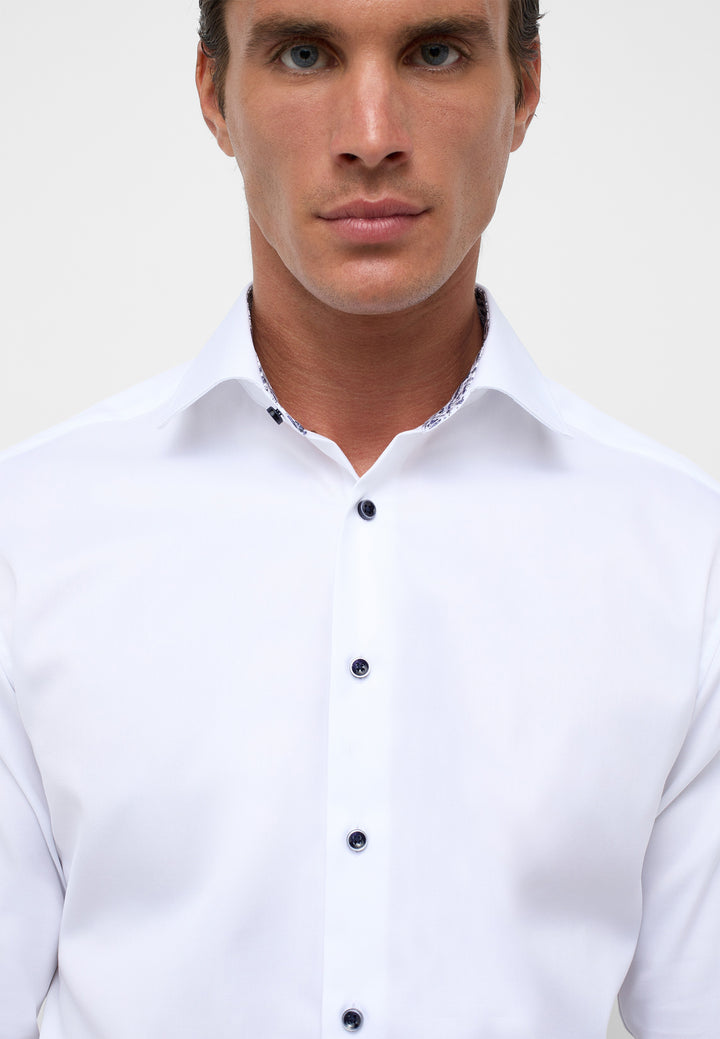 White Modern fit shirt
