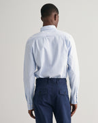 Slim Blue striped Oxford shirt