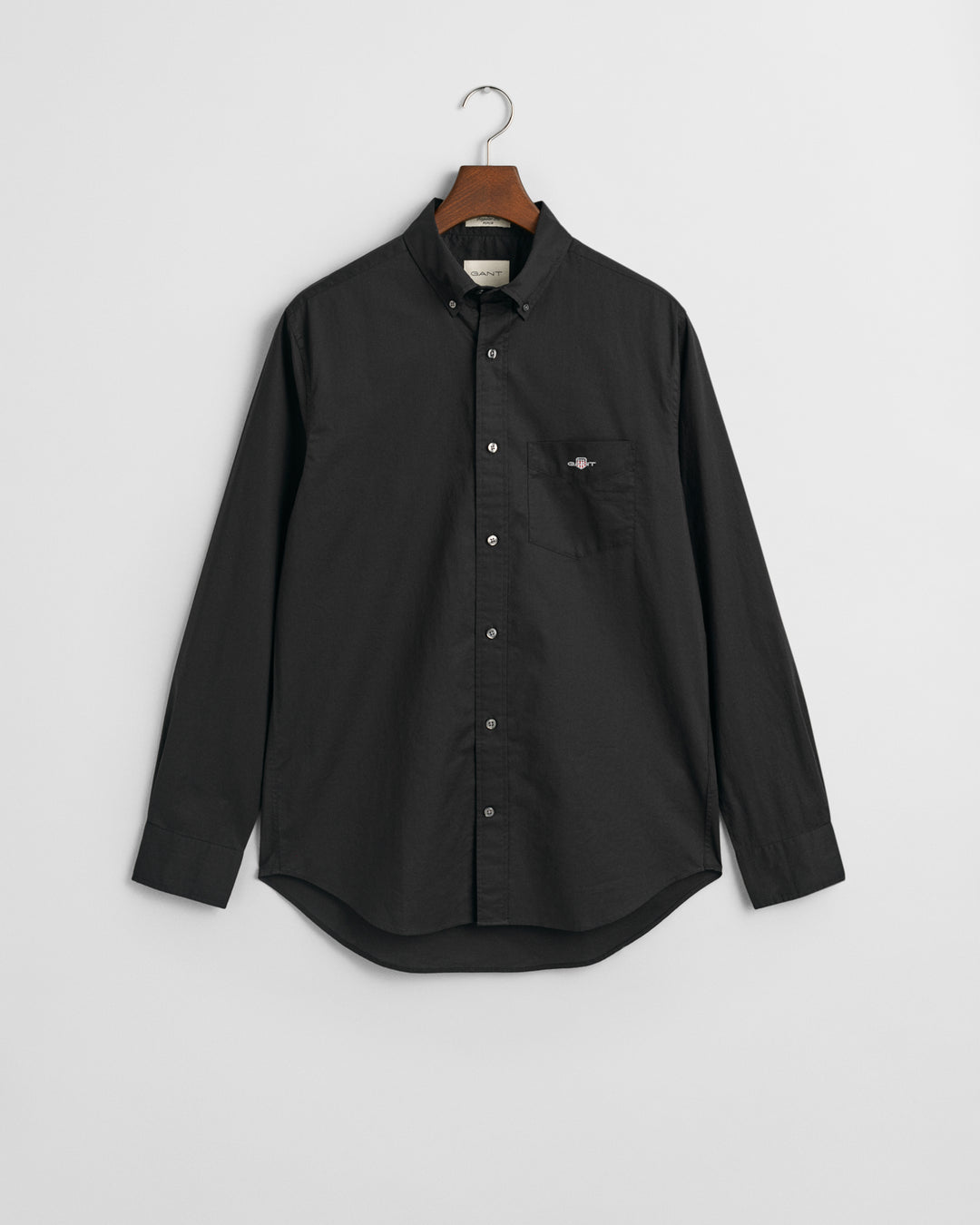 Black poplin shirt