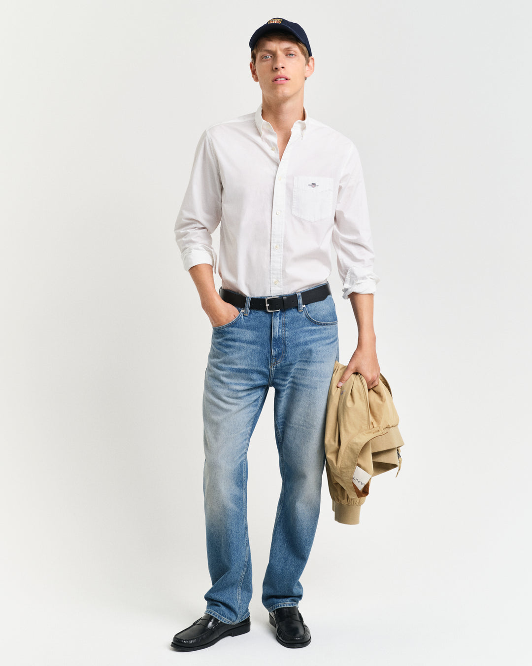 White poplin shirt