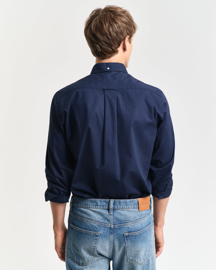 Navy Poplin shirt