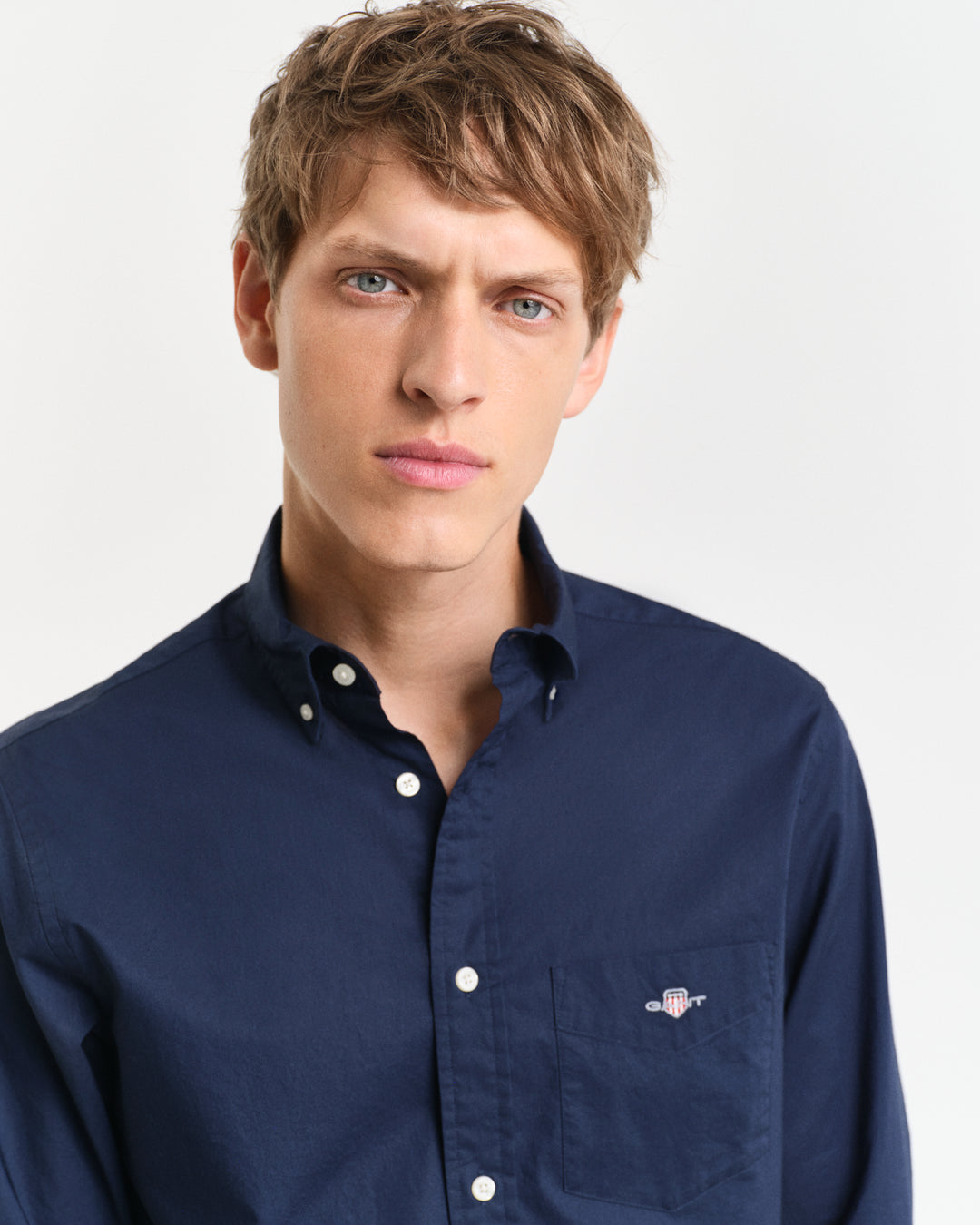 Navy Poplin shirt