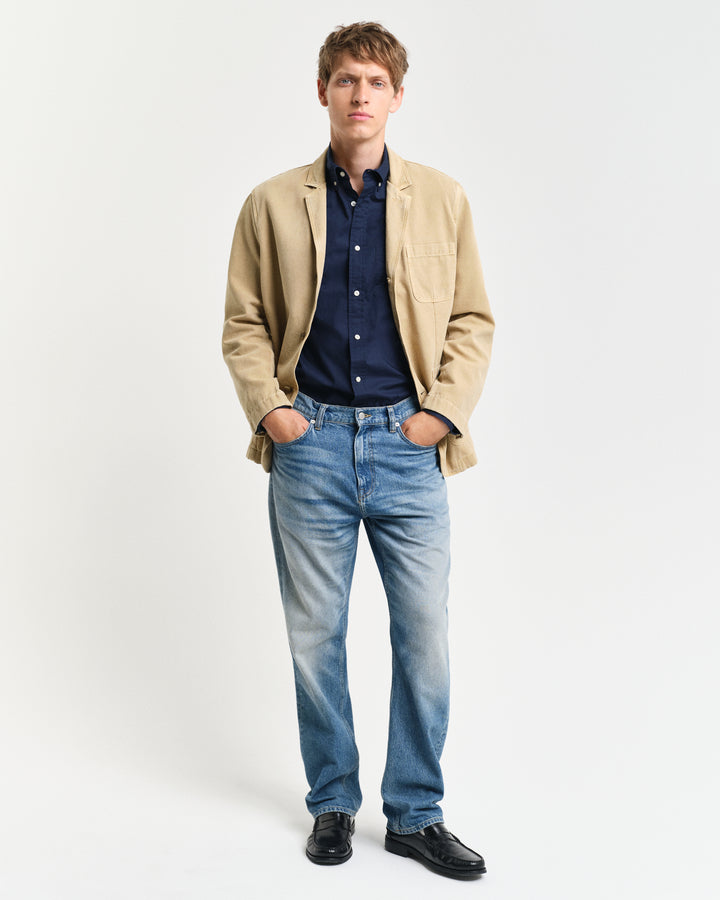 Navy Poplin shirt