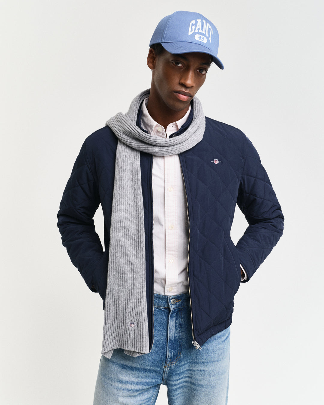 Navy Quilted jacket