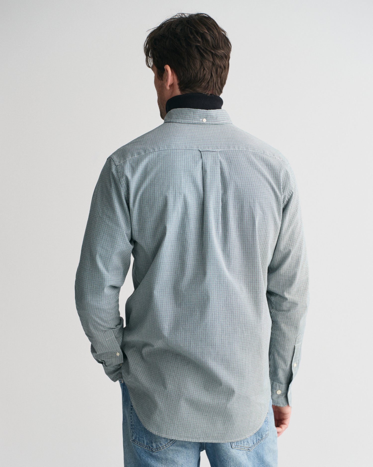 Green check Poplin shirt