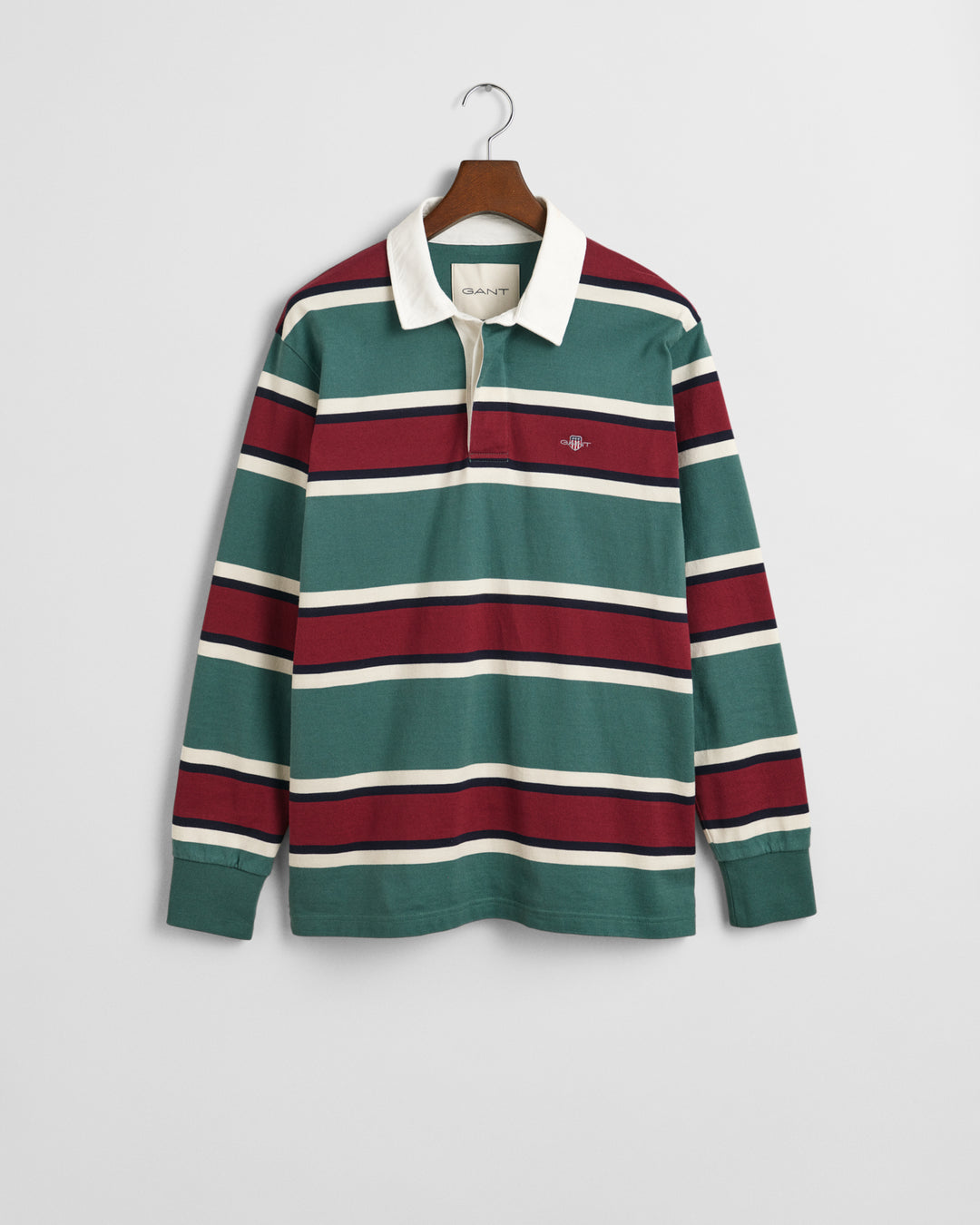 Green stripe rugby shirt