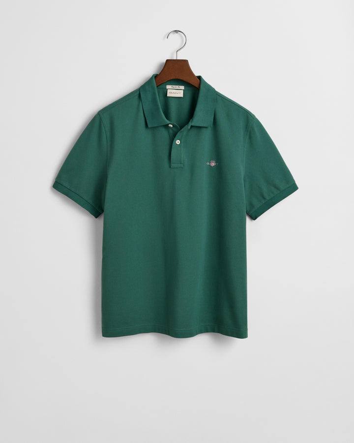 woody Green Pique Polo