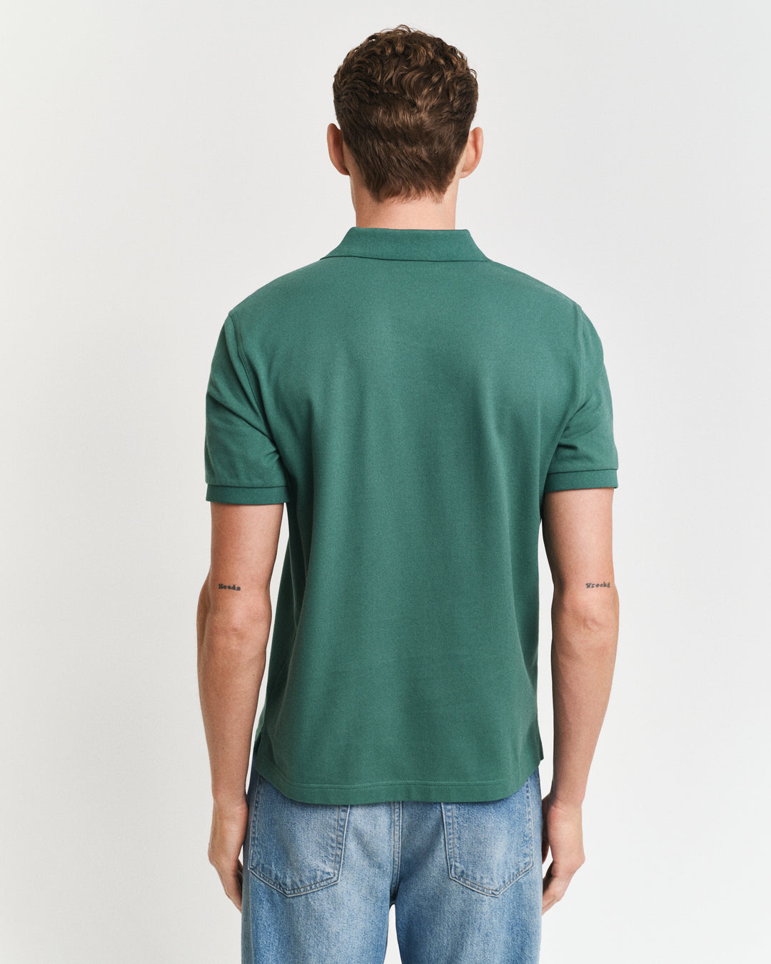 woody Green Pique Polo