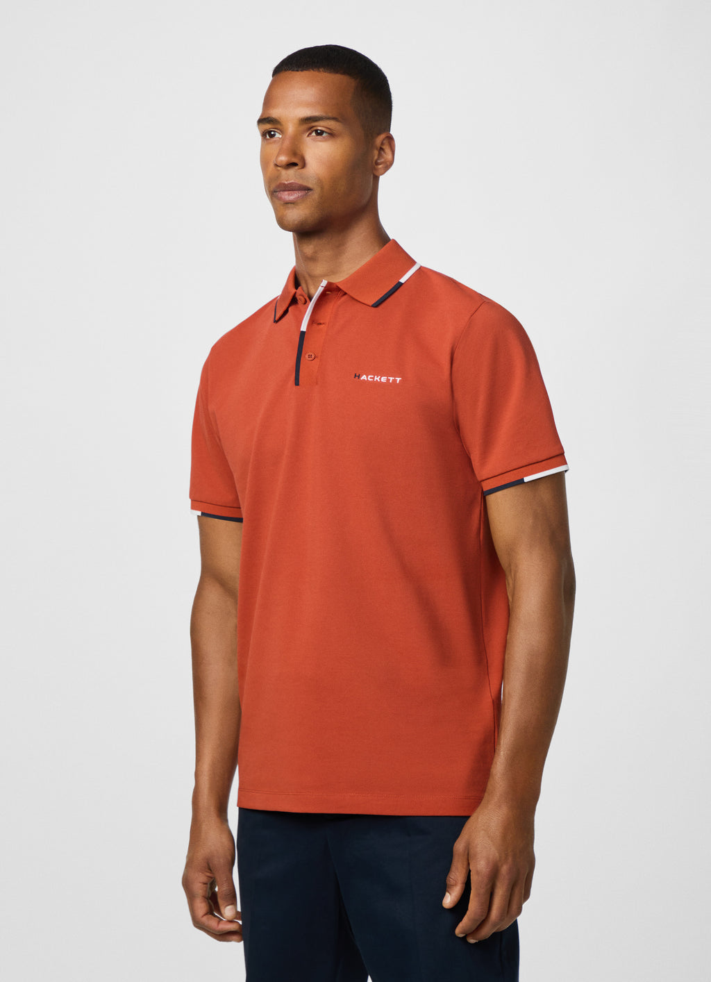 Tipped Collar Polo Shirt