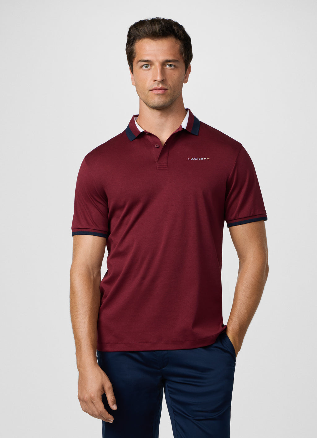 Club Collar Polo Shirt Olive