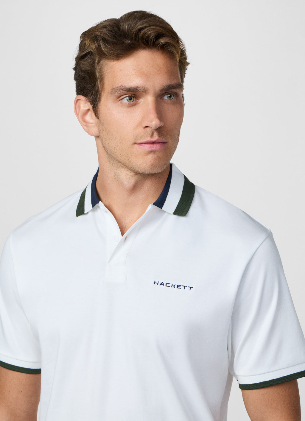 Club Collar Polo Shirt Olive