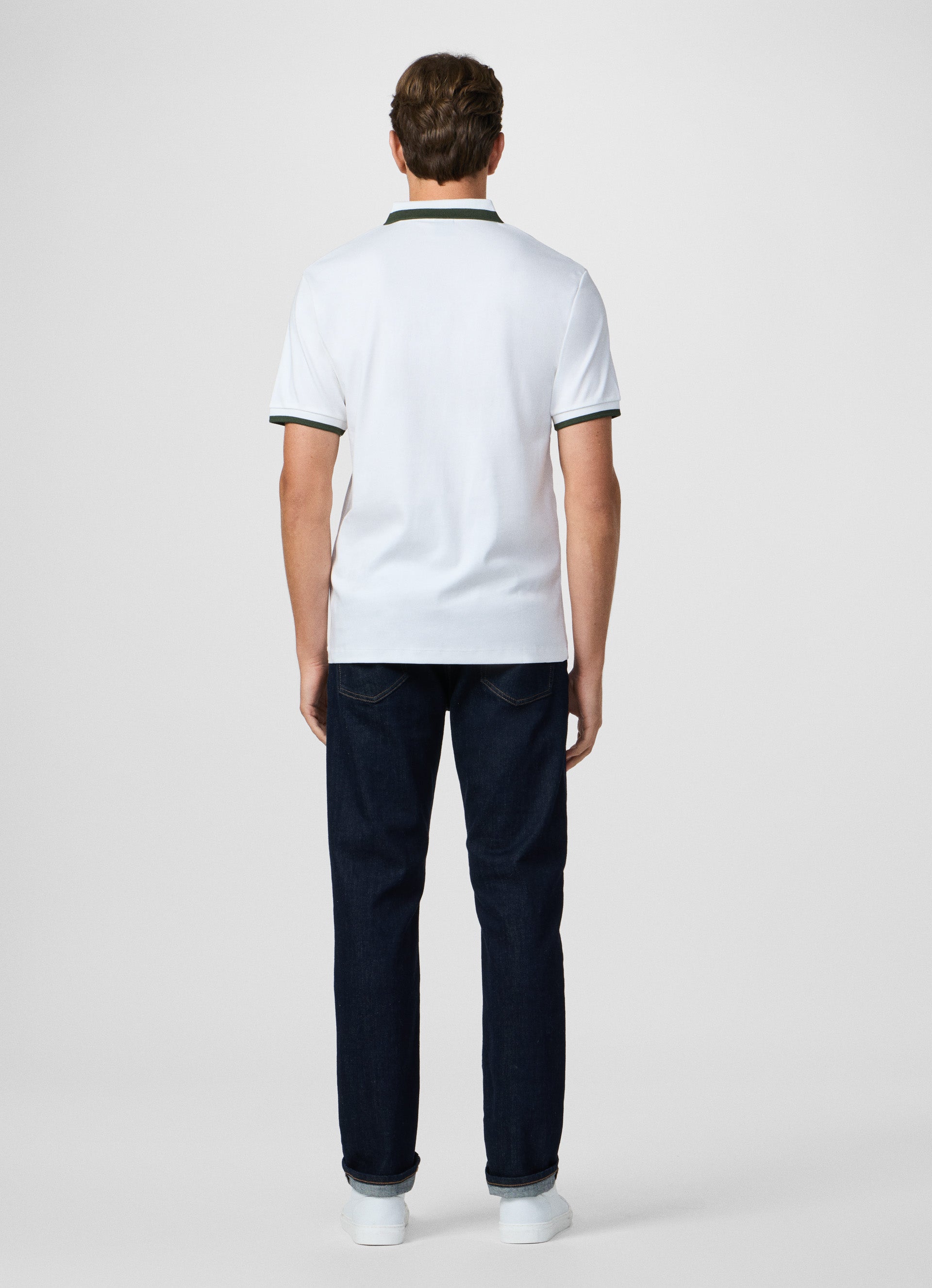 Club Collar Polo Shirt White