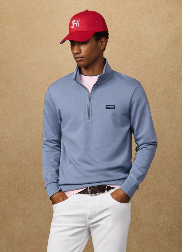 Badge Half Zip sweatshirt