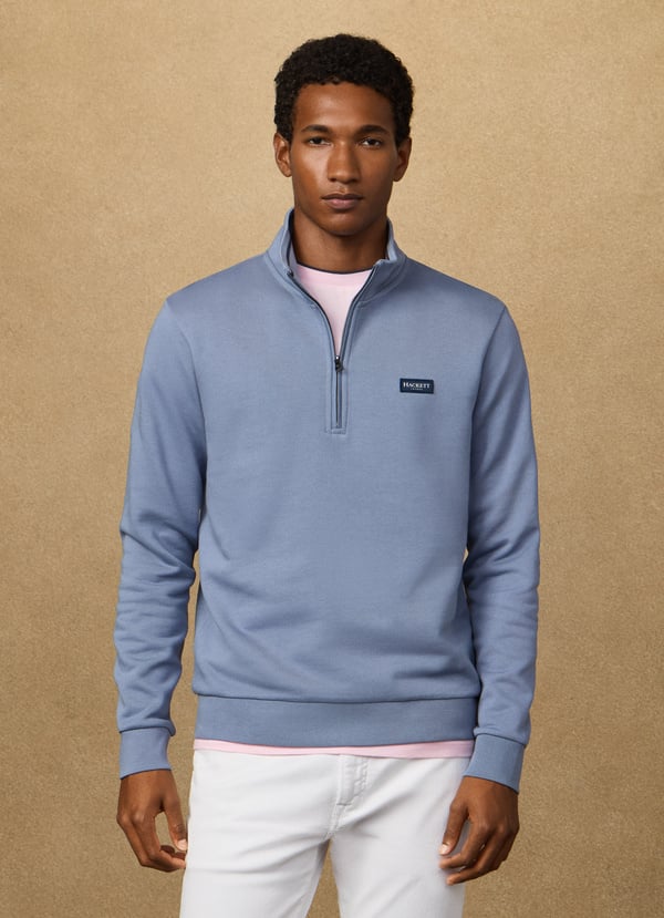 Badge Half Zip sweatshirt