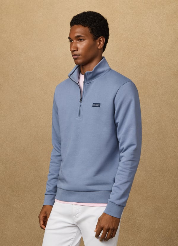 Badge Half Zip sweatshirt