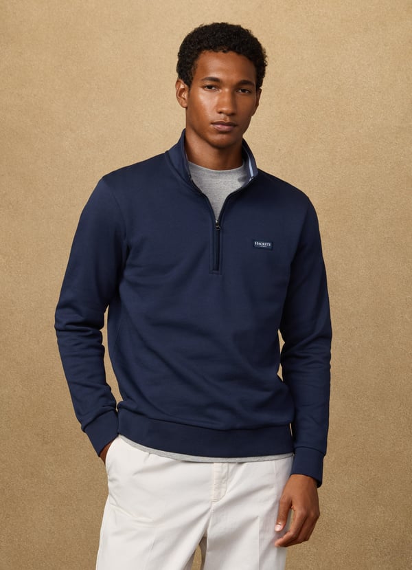 Badge Half Zip sweatshirt