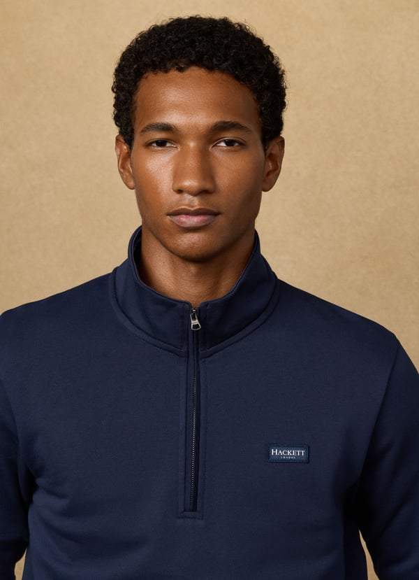 Badge Half Zip sweatshirt