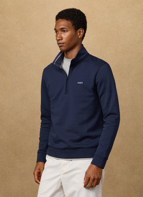 Badge Half Zip sweatshirt