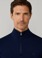 Cotton Half Zip Jumper