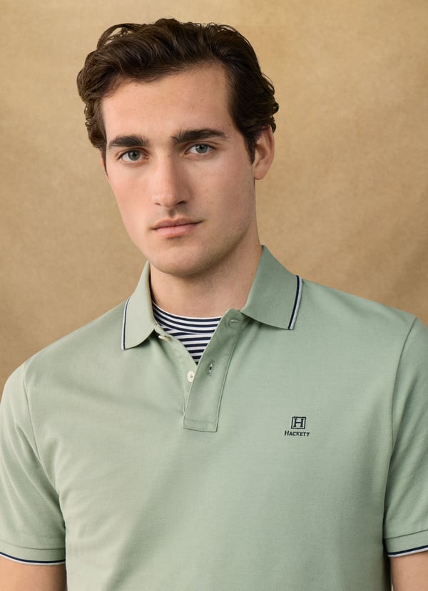 Heritage Logo Tipped Polo Shirt