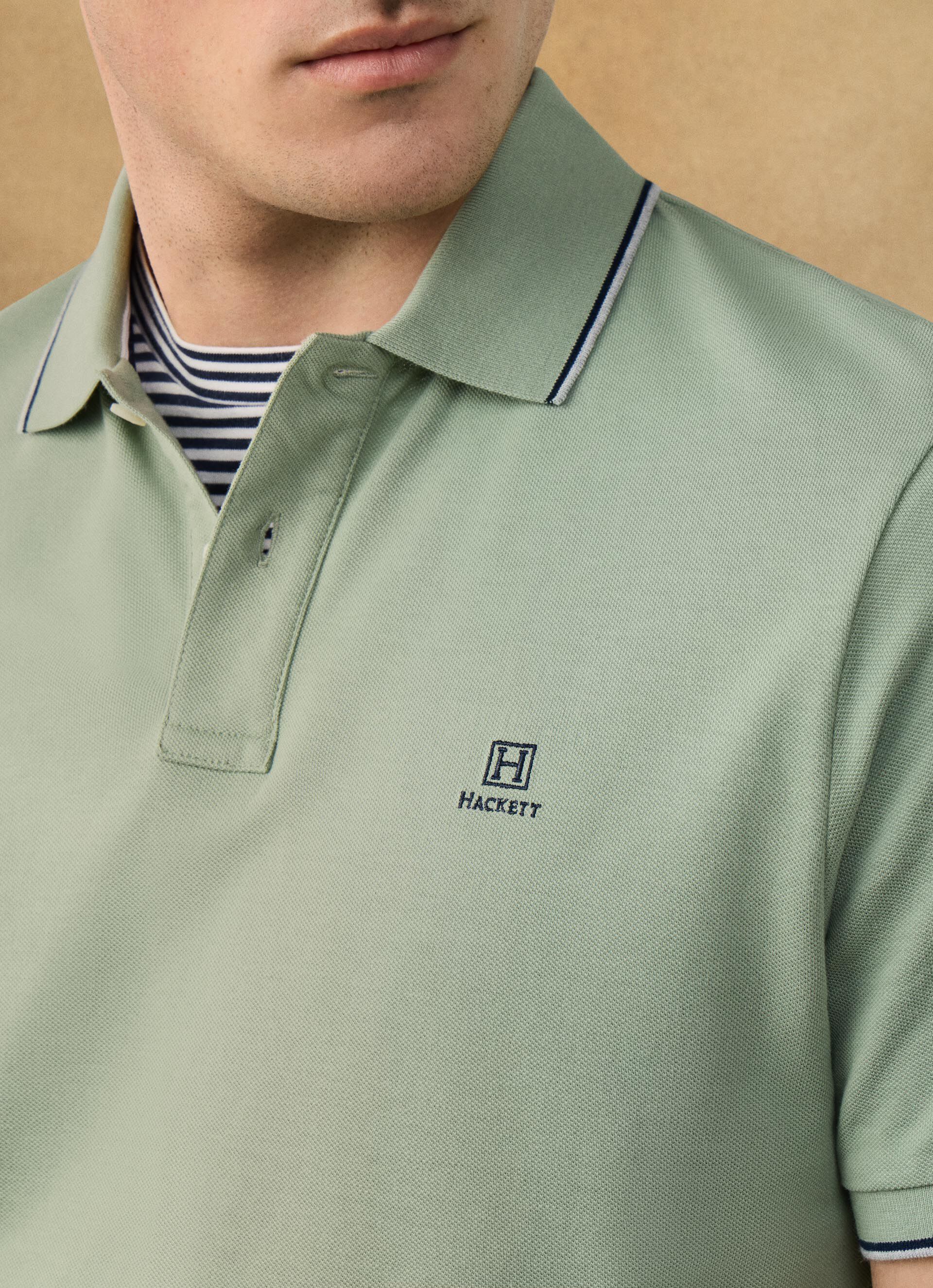 Heritage Logo Tipped Polo Shirt
