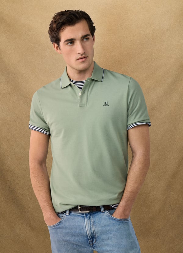 Heritage Logo Tipped Polo Shirt