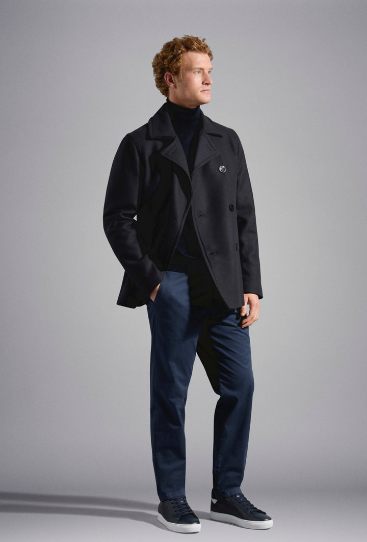 Wool-Cashmere Peacoat