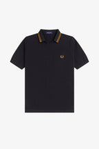 Fred Perry Black Knitted Polo Shirt