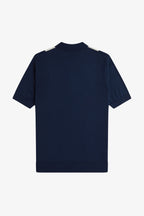 Navy stripe polo