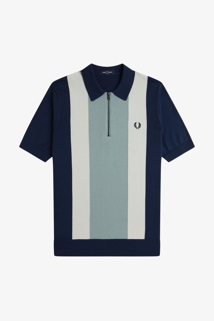 Navy stripe polo