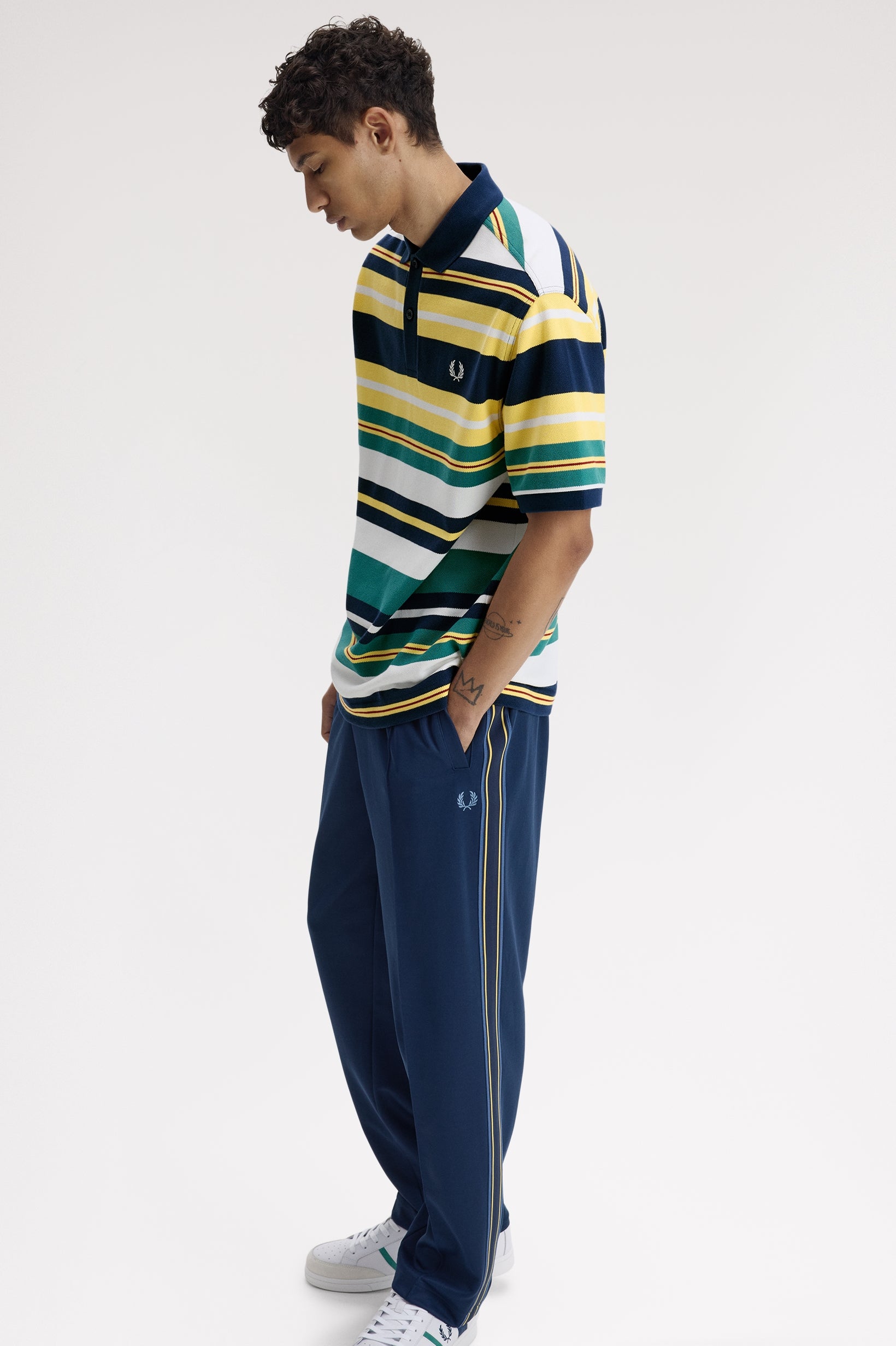 Striped Relaxed Polo Shirt