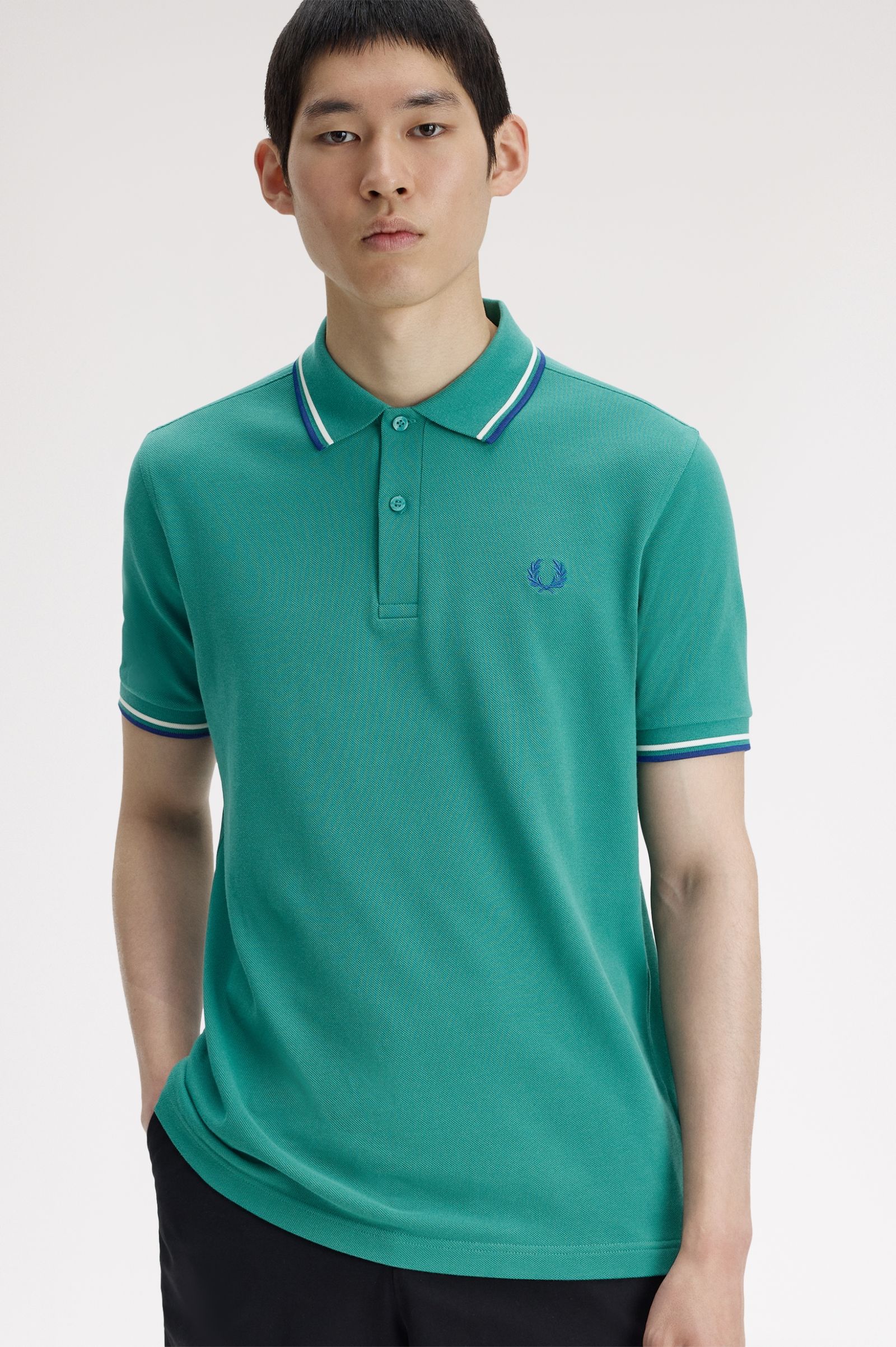 Fred Perry Twin Tipped Polo Shirt – Deep Mint