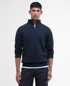 Essential  Navy Lambswool Half Zip