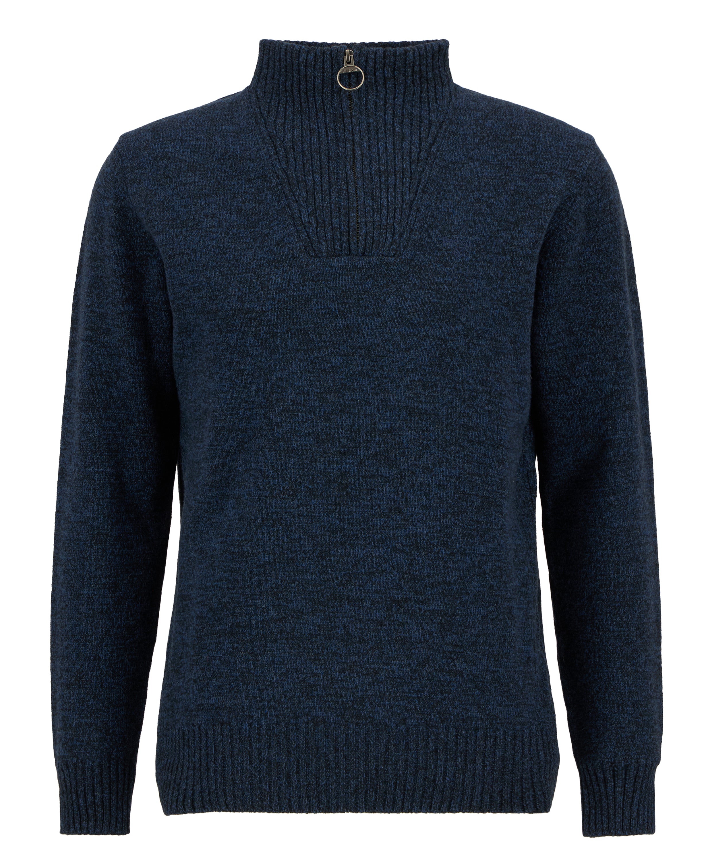 Essential  Navy Lambswool Half Zip
