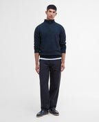 Essential  Navy Lambswool Half Zip