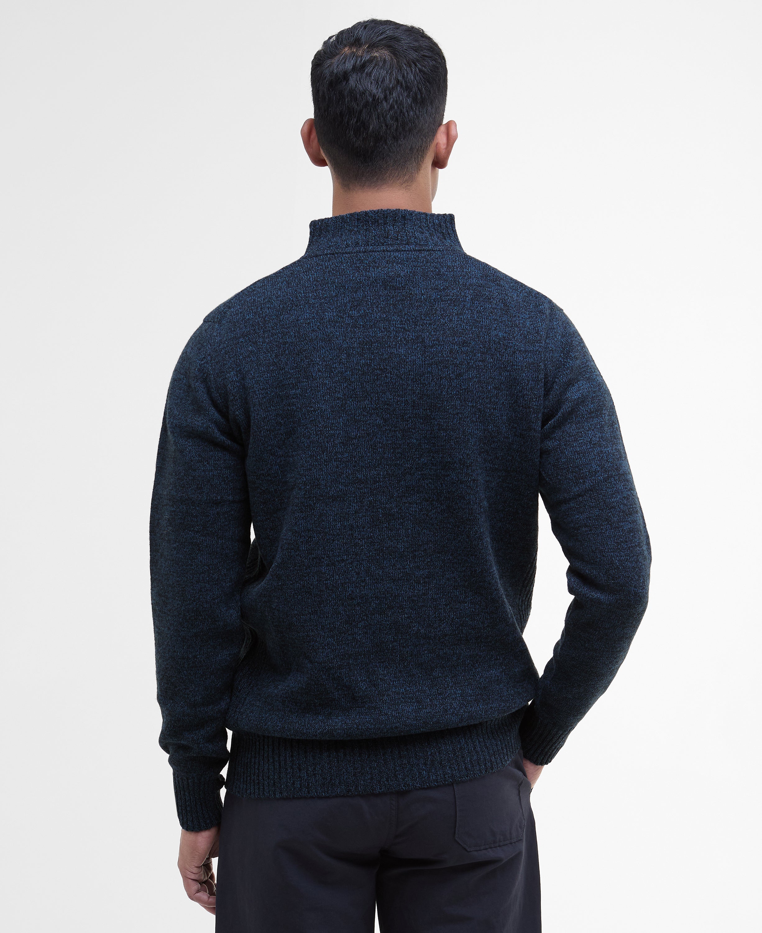 Essential  Navy Lambswool Half Zip