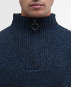 Essential  Navy Lambswool Half Zip