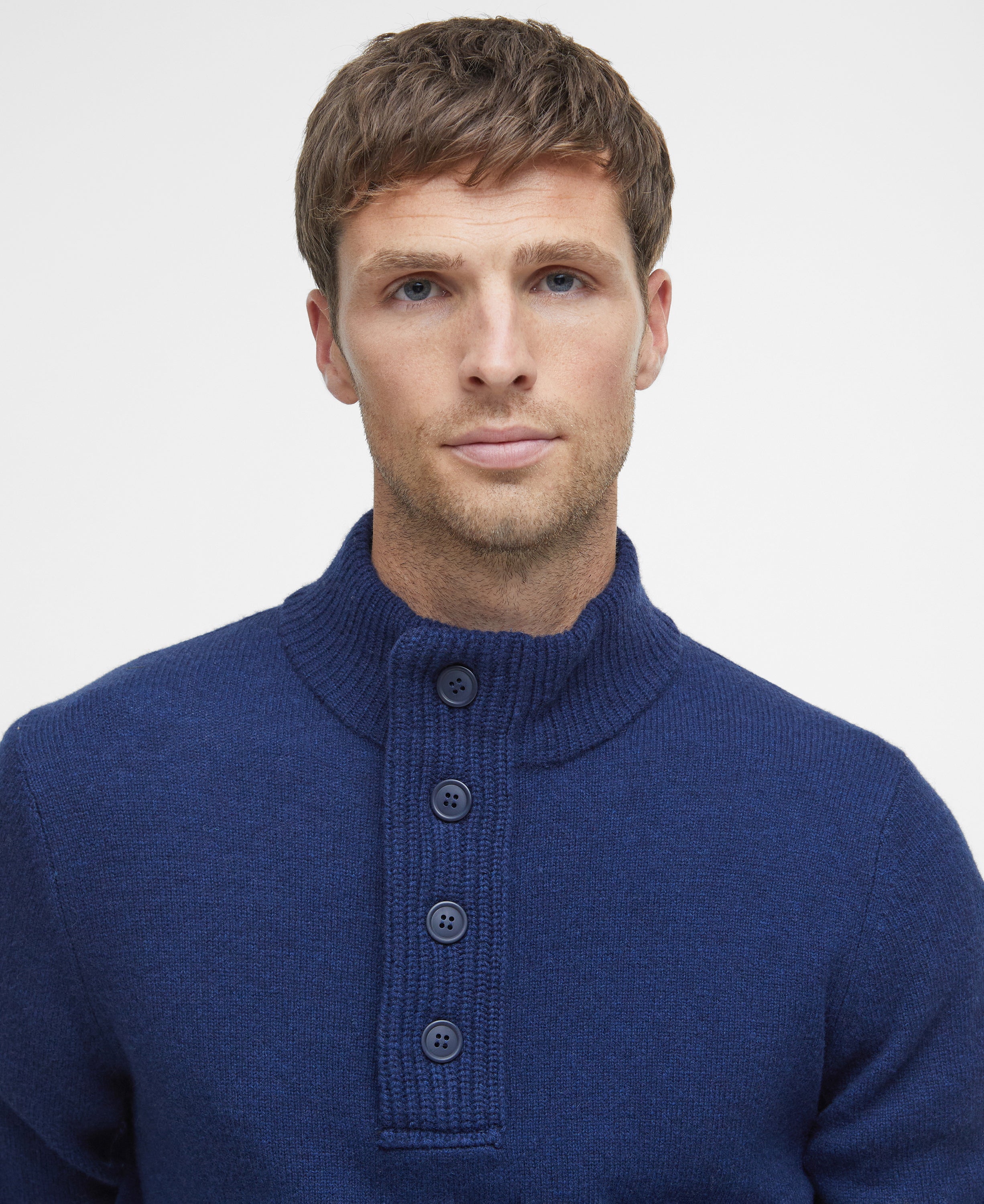 Barbour Patch Half Zip Knitted Jumper