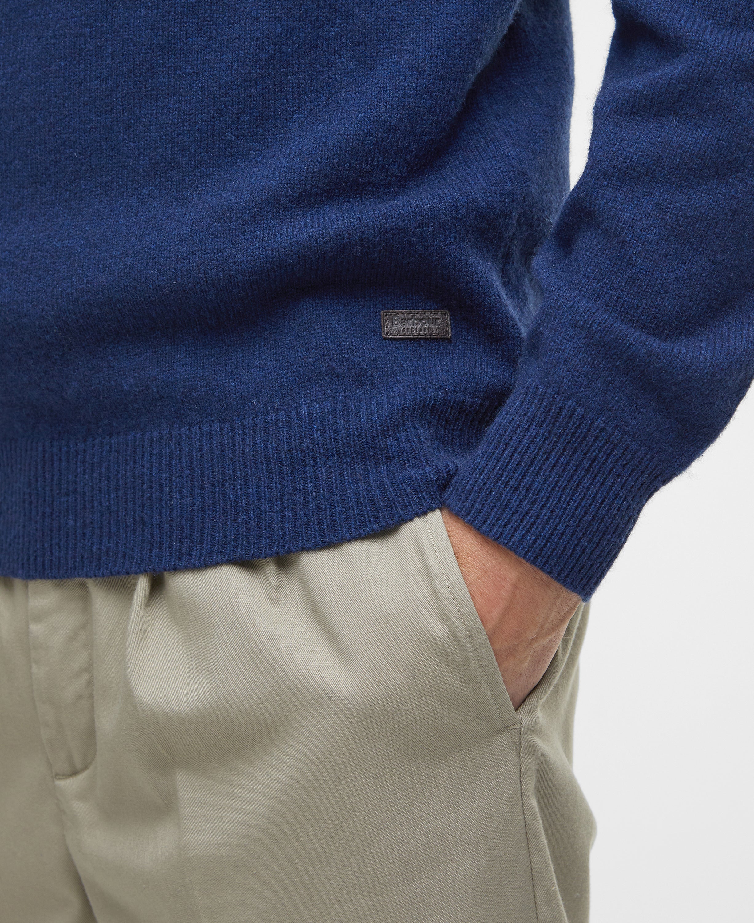 Barbour Patch Half Zip Knitted Jumper