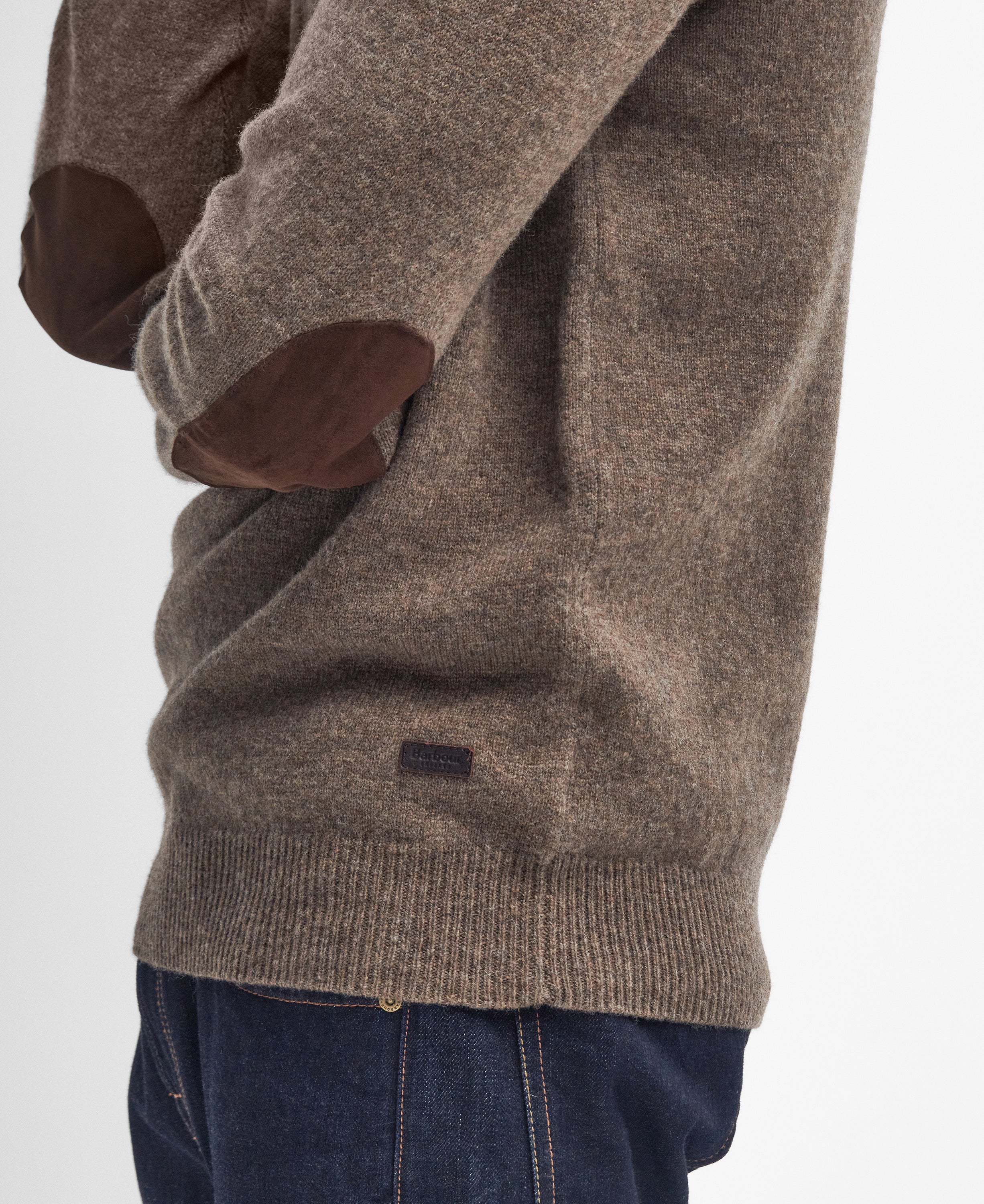 Barbour Patch Half Zip Knitted Jumper