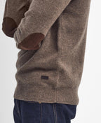 Barbour Essential Patch Half Zip knitted Jumper