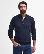 Cotton Half Zip Knitted Jumper