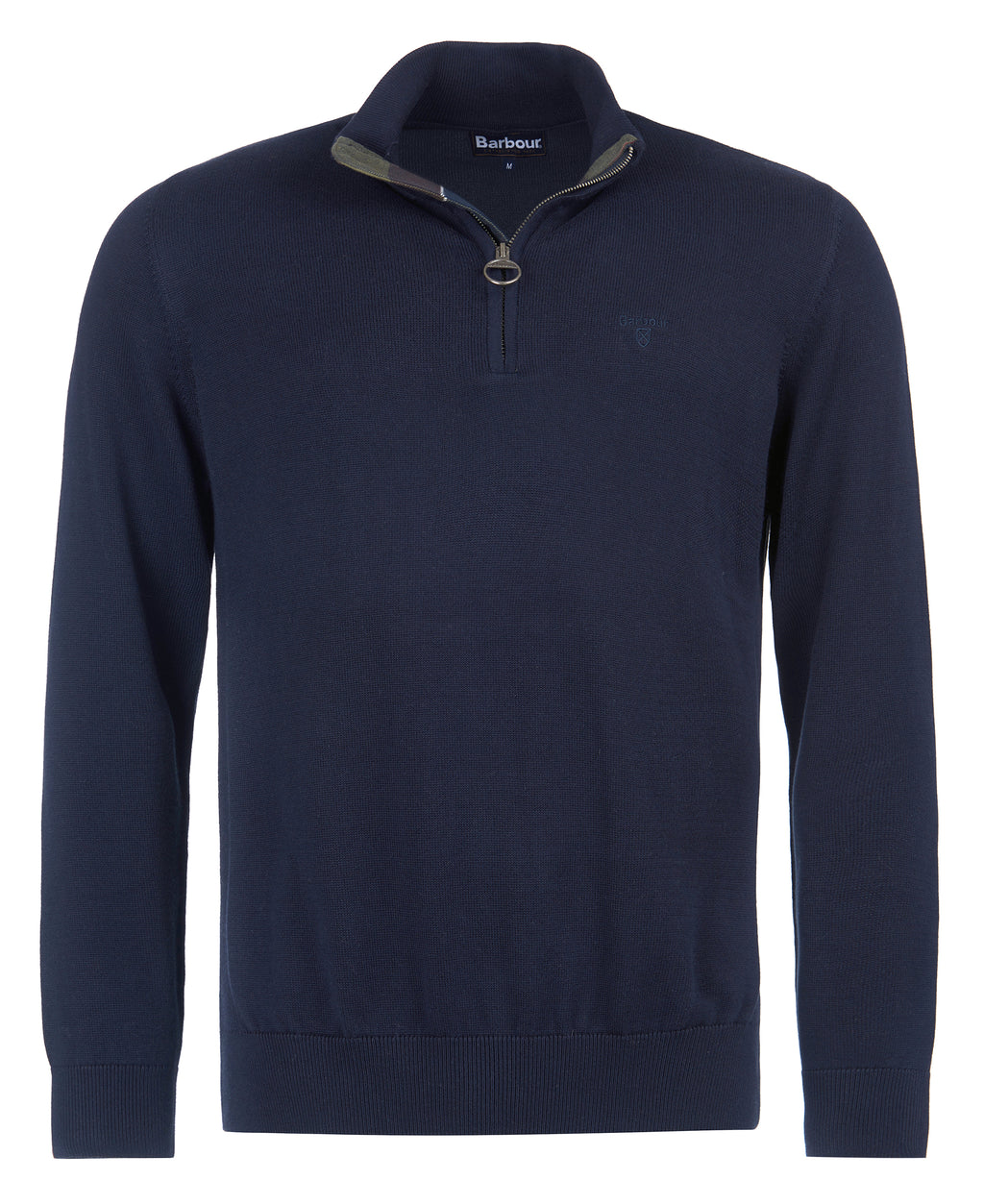 Cotton Half Zip Knitted Jumper