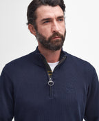 Cotton Half Zip Knitted Jumper