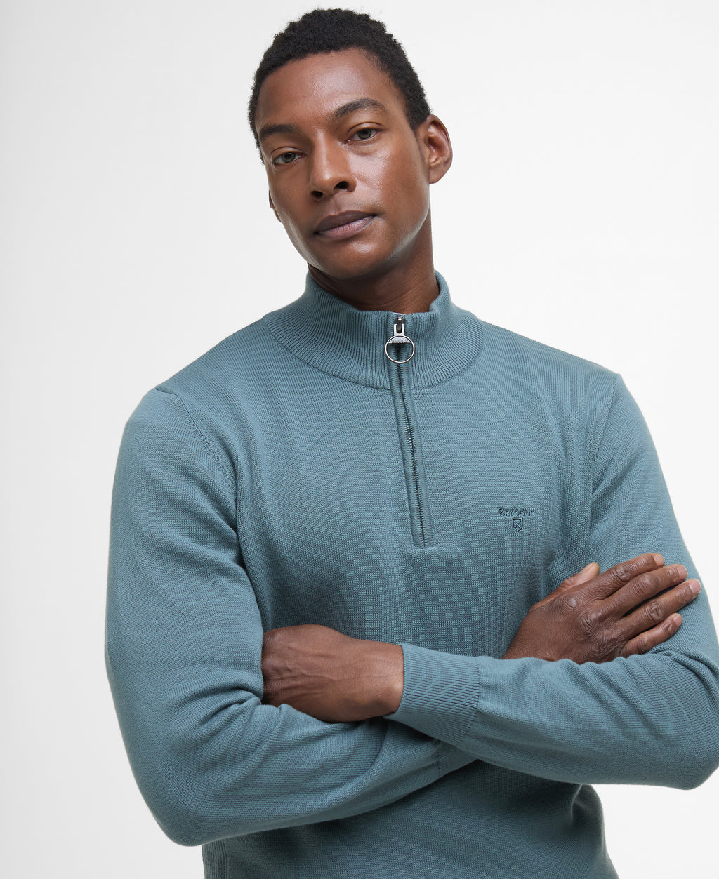 Cotton Half Zip knit