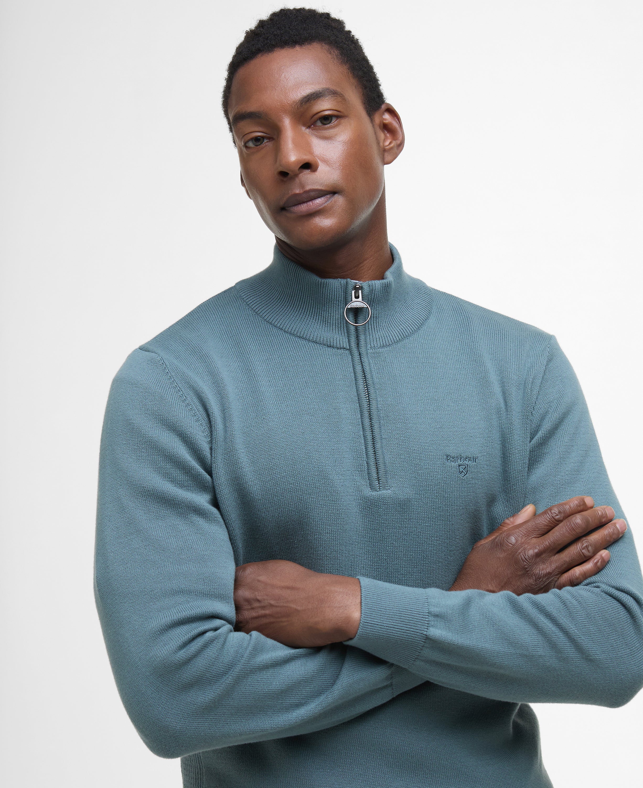 Cotton Half Zip knit